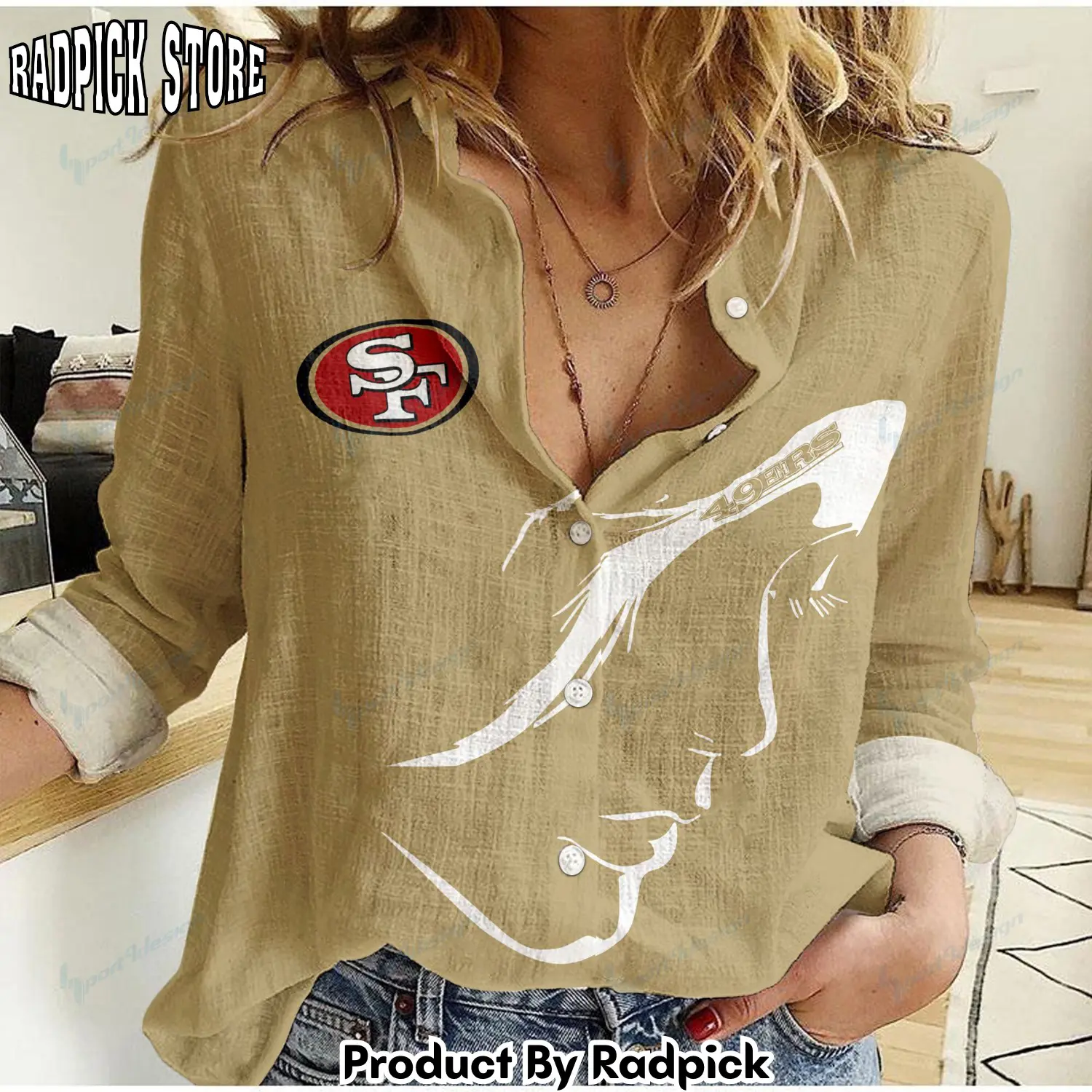Radpick san francisco 49ers woman shirt rp662182